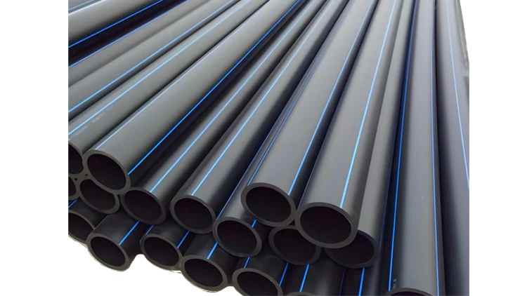 Finished Medium Capacity HDPE Pipes